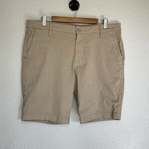 AG Shorts Men 38 Adriano Goldschmied Griffin Tailored Short Chino Tan Preppy